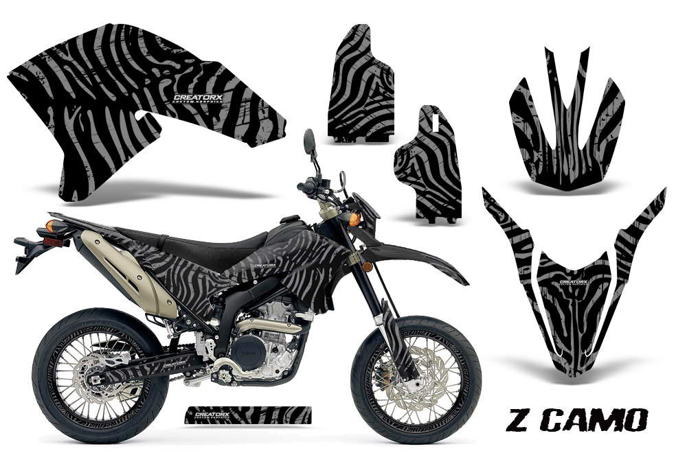 Yamaha WR250X R Graphics Kit ZCamo Silver NP Rims